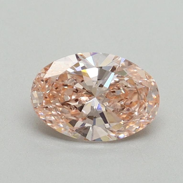 0.70 Ct. Fancy Intense Pink Oval Lab Grown Diamond