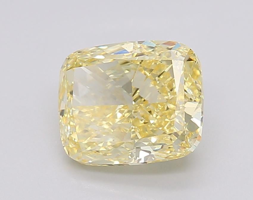 2.28 Ct. Fancy Intense Yellow Cushion Lab Grown Diamond
