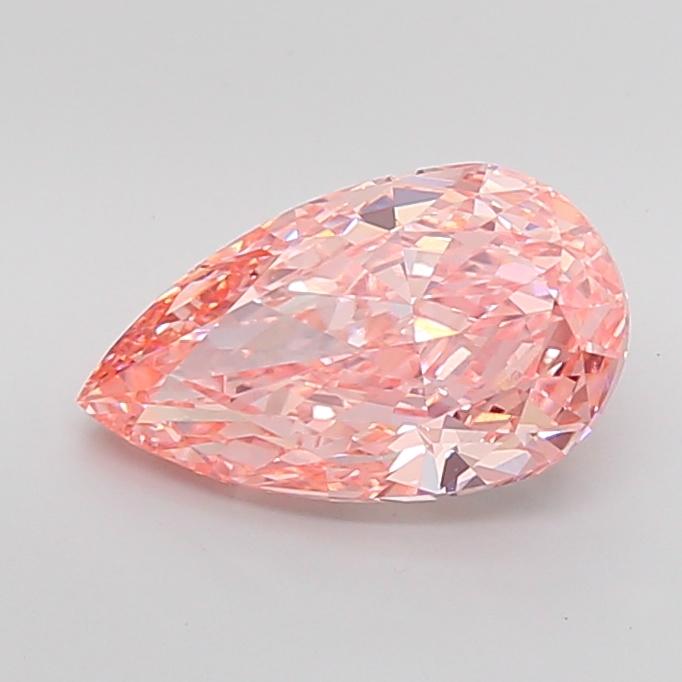4.50 Ct. Fancy Vivid Pink Pear Lab Grown Diamond
