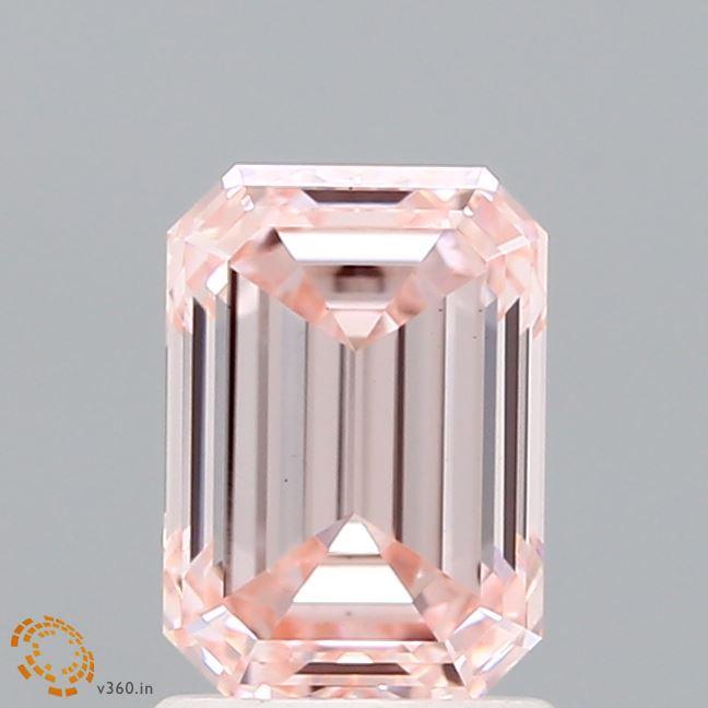 1.60 Ct. Fancy Intense Pink Emerald Lab Grown Diamond