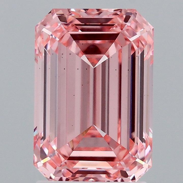 2.53 Ct. Fancy Vivid Pink Emerald Lab Grown Diamond
