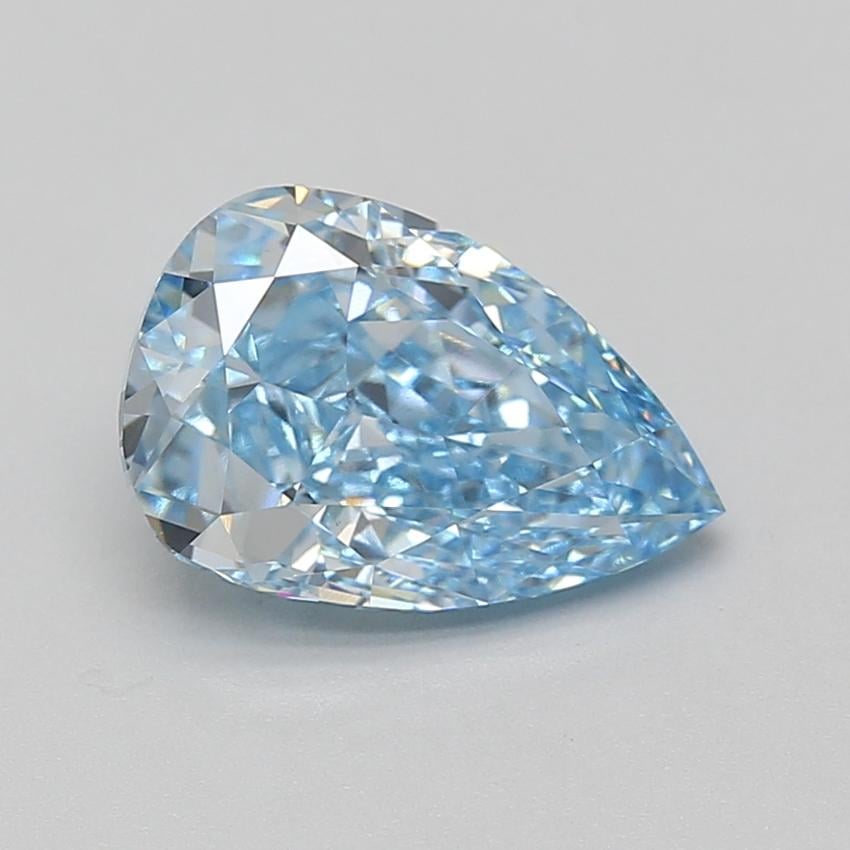 3.05 Ct. Fancy Vivid Blue Pear Lab Grown Diamond