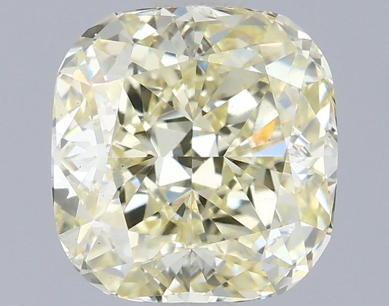 1.54 Ct. Fancy Light Yellow Cushion Lab Grown Diamond