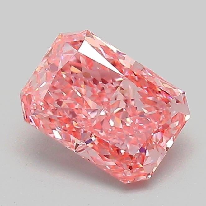 1.07 Ct. Fancy Vivid Pink Radiant Lab Grown Diamond