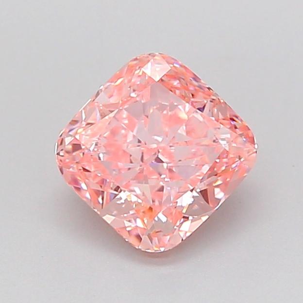 1.00 Ct. Fancy Vivid Pink Cushion Lab Grown Diamond