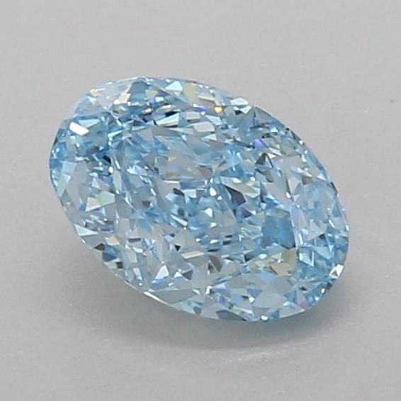 1.10 Ct. Fancy Vivid Blue Oval Lab Grown Diamond