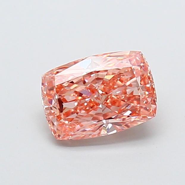 1.59 Ct. Fancy Intense Brownish Pink Cushion Lab Grown Diamond