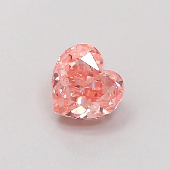 0.39 Ct. Fancy Intense  Pink Heart Lab Grown Diamond