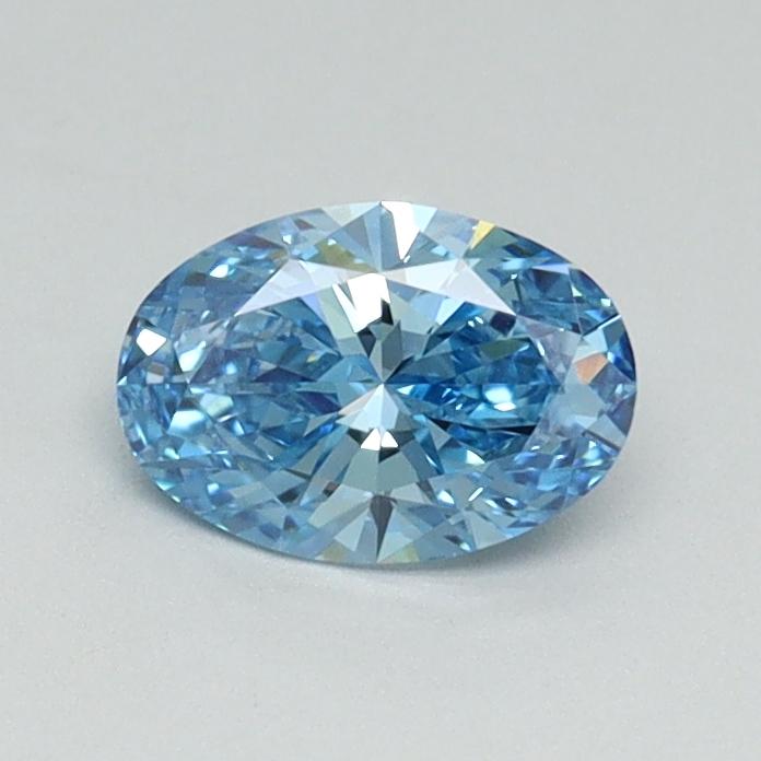 0.50 Ct. Fancy Vivid Blue Oval Lab Grown Diamond