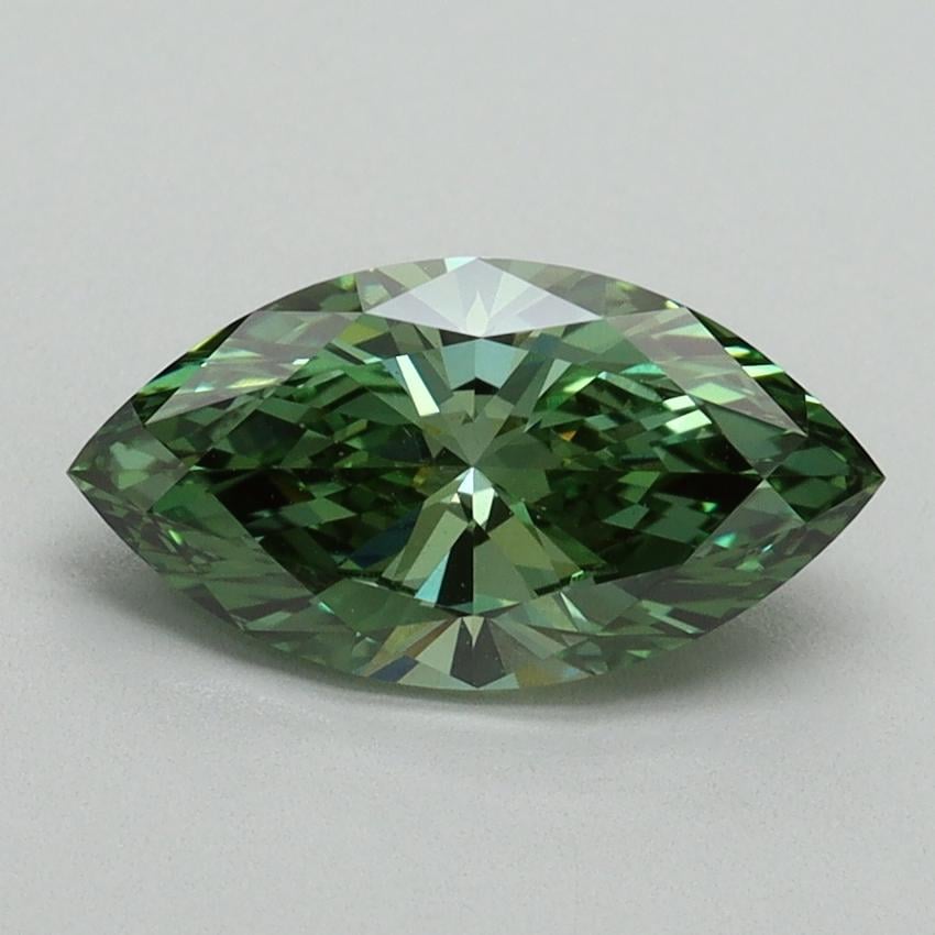 1.50 Ct. Fancy Vivid Green Marquise Lab Grown Diamond