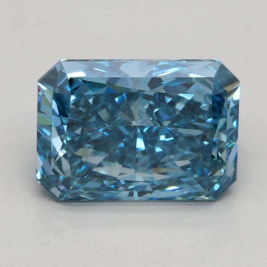 1.51 Ct. Fancy Vivid Blue Radiant Lab Grown Diamond