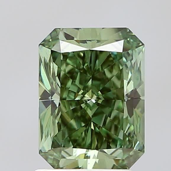 2.02 Ct. Fancy Vivid  Green Radiant Lab Grown Diamond