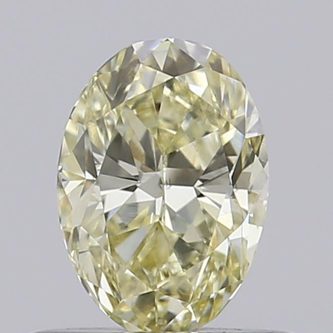 0.55 Ct. Light Yellow Oval Lab Grown Diamond