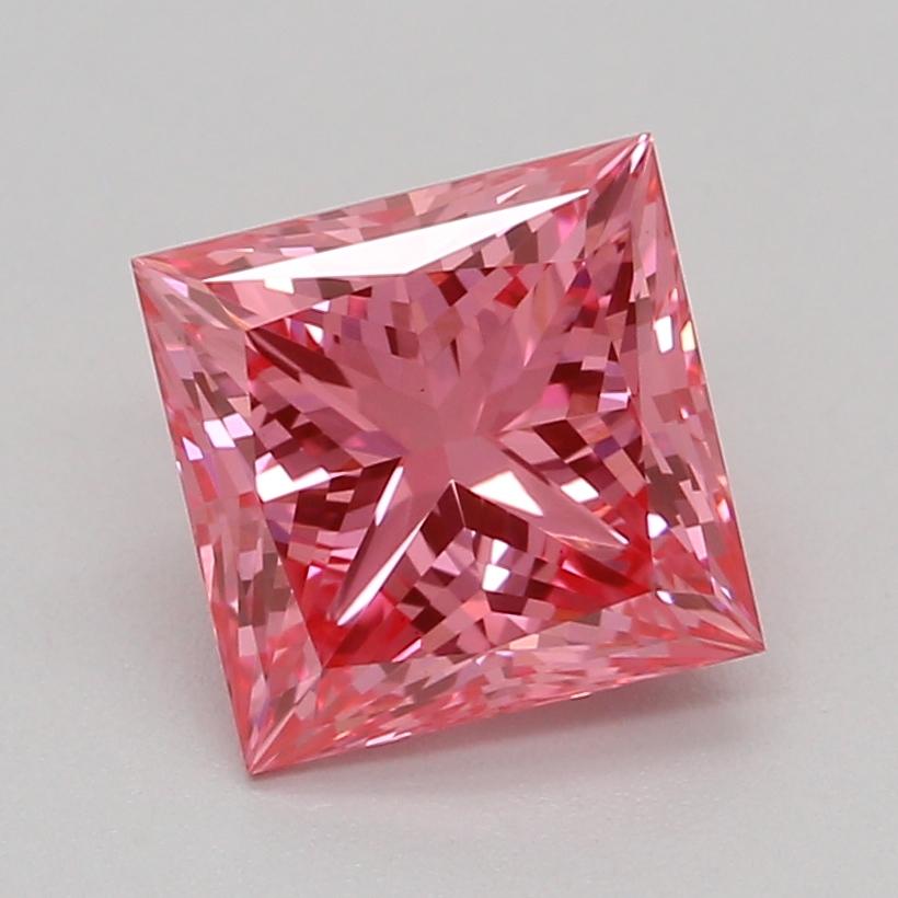 1.03 Ct. Fancy Vivid Pink Princess Lab Grown Diamond