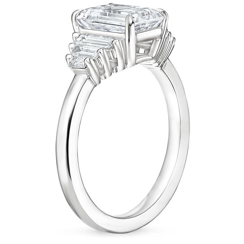 18K White Gold Faye Baguette Diamond Ring (1/2 ct. tw.), large side view