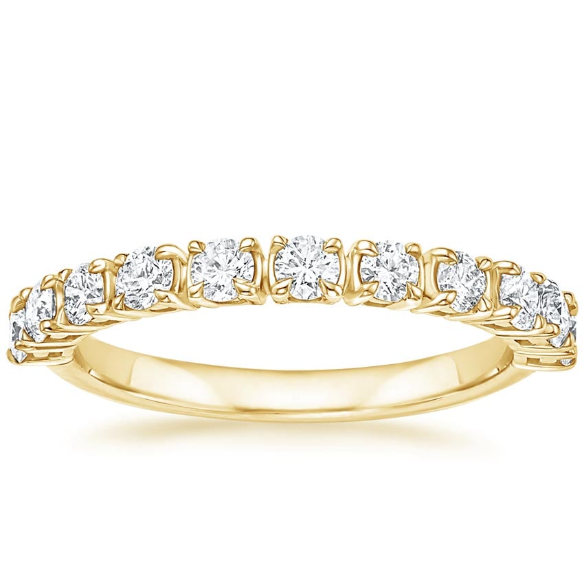 18K Yellow Gold Jade Trau Cella Diamond Ring, large top view