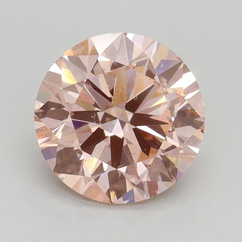 2.50 Ct. Fancy Intense Pink Round Lab Grown Diamond