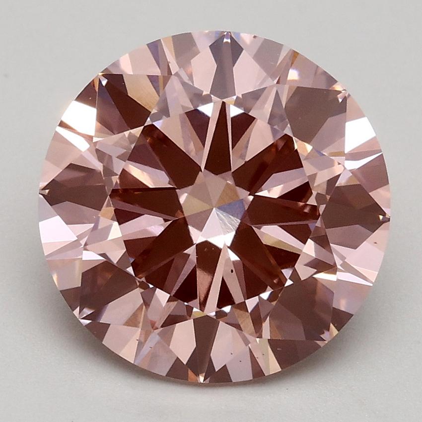 2.70 Ct. Fancy Intense Pink Round Lab Grown Diamond