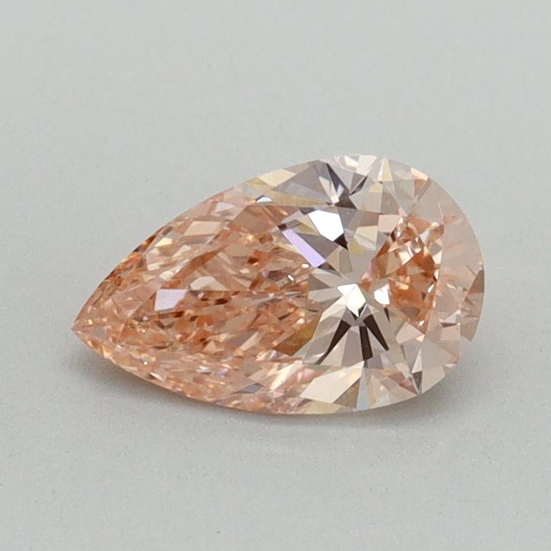 0.64 Ct. Fancy Intense Pink Pear Lab Grown Diamond