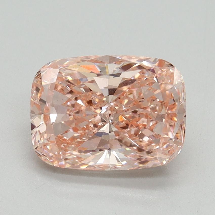 2.05 Ct. Fancy Intense Pink Cushion Lab Grown Diamond