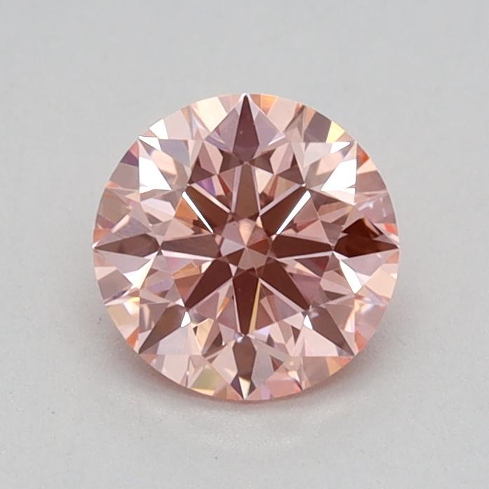 0.52 Ct. Fancy Vivid Pink Round Lab Grown Diamond
