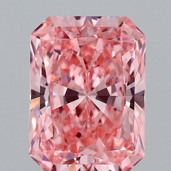 2.09 Ct. Fancy Vivid Pink Radiant Lab Grown Diamond