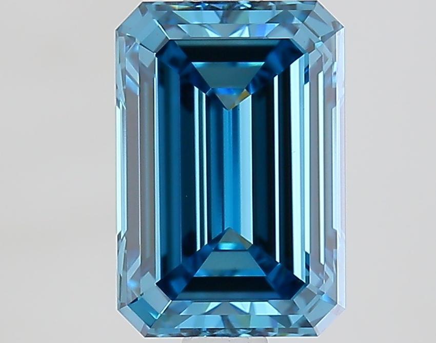 2.01 Ct. Fancy Vivid Blue Emerald Lab Grown Diamond