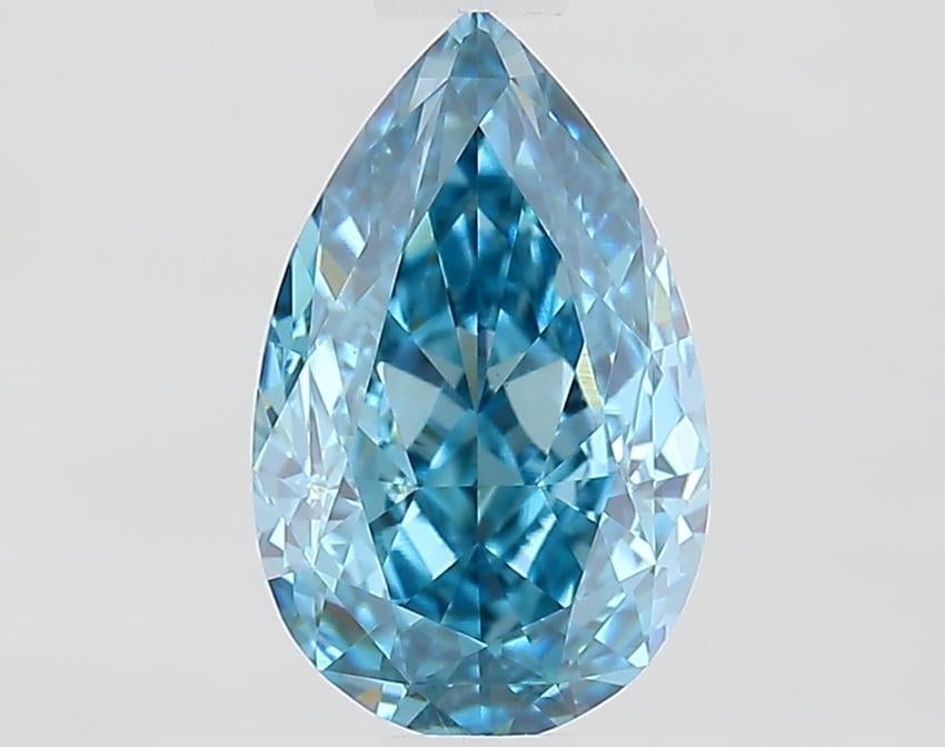 1.14 Ct. Fancy Vivid Blue Pear Lab Grown Diamond