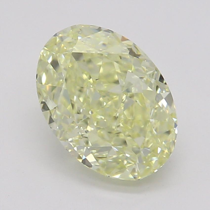 0.77 Ct. Fancy Light Yellow Oval Diamond