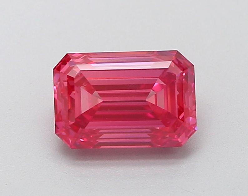 1.62 Ct. Fancy Vivid  Pink Emerald Lab Grown Diamond