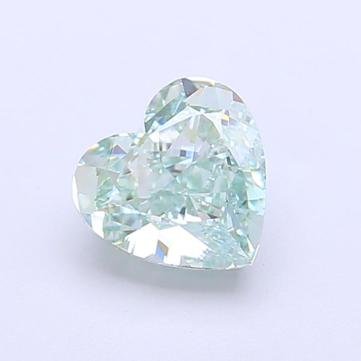 1.52 Ct. Fancy Intense  Green Heart Lab Grown Diamond