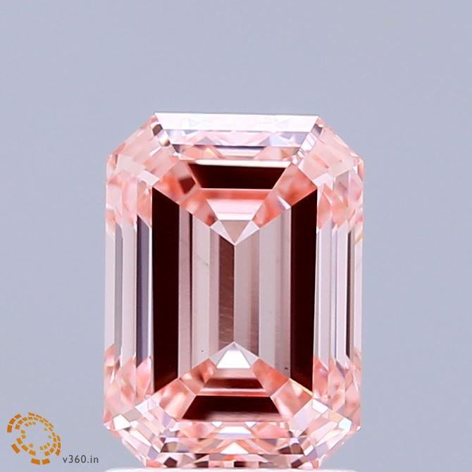 2.02 Ct. Fancy Vivid Pink Emerald Lab Grown Diamond