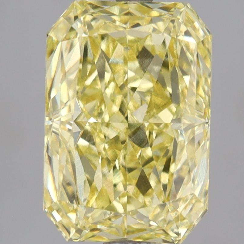 3.52 Ct. Fancy Vivid Yellow Radiant Lab Grown Diamond