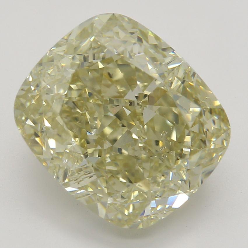 4.03 Ct. Fancy Brownish Greenish Yellow Cushion Diamond