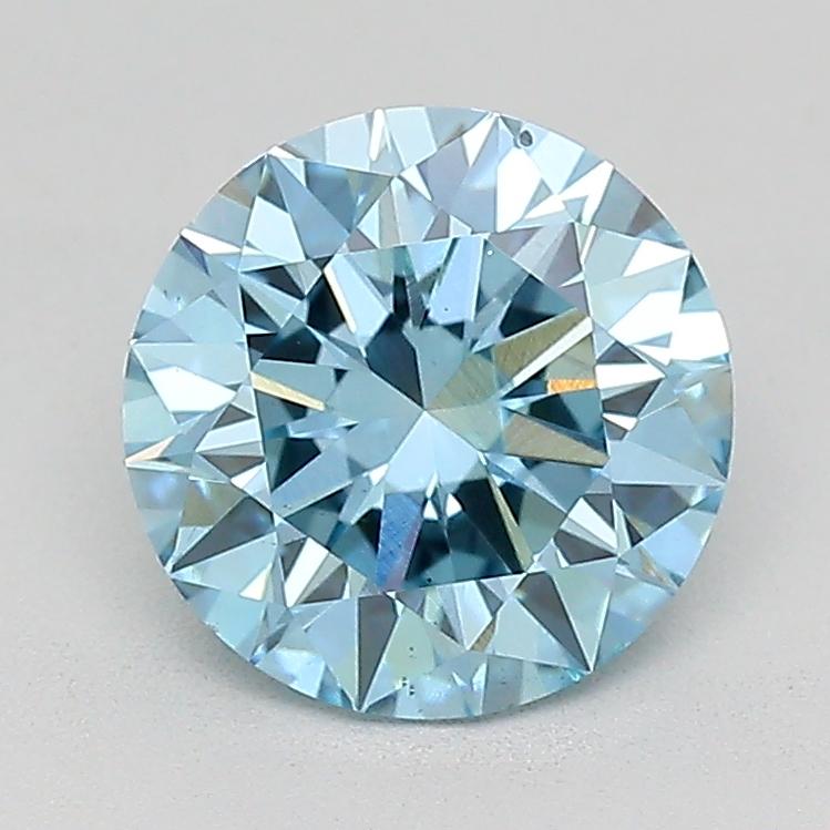 1.33 Ct. Fancy Vivid  Blue Round Lab Grown Diamond
