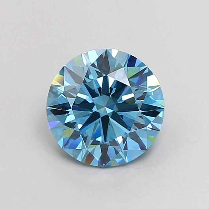 1.92 Ct. Fancy Vivid Blue Round Lab Grown Diamond