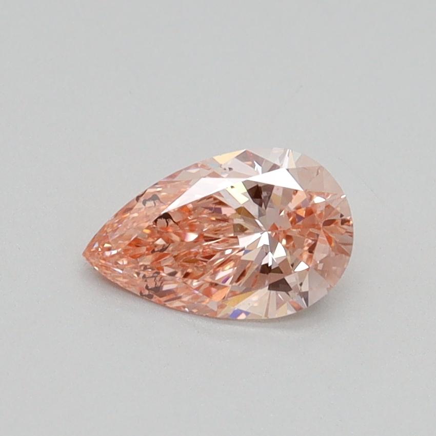 0.51 Ct. Fancy Intense Pink Pear Lab Grown Diamond
