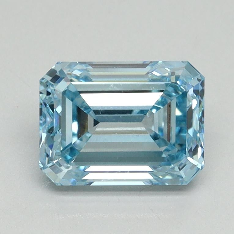 1.51 Ct. Fancy Intense Blue Emerald Lab Grown Diamond