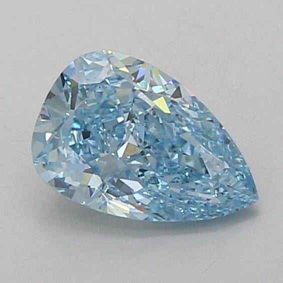 1.06 Ct. Fancy Vivid Blue Pear Lab Grown Diamond