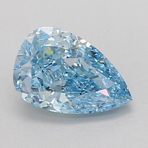 1.08 Ct. Fancy Vivid Blue Pear Lab Grown Diamond
