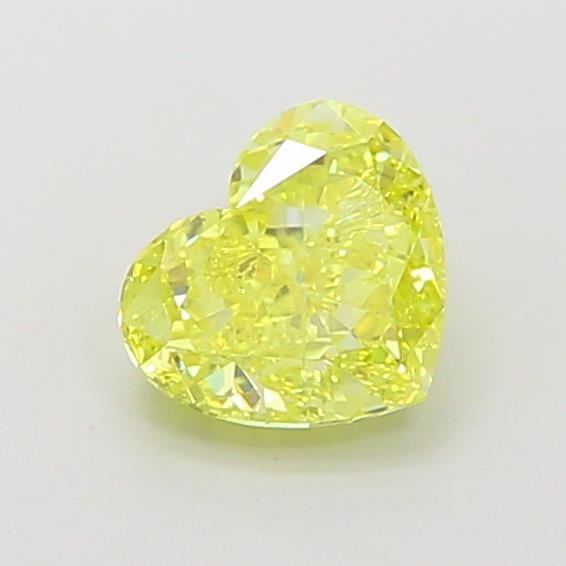1.10 Ct. Fancy Vivid  Yellow Heart Lab Grown Diamond