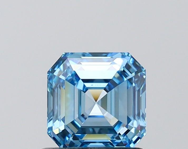 1.00 Ct. Fancy Vivid Blue Asscher Lab Grown Diamond