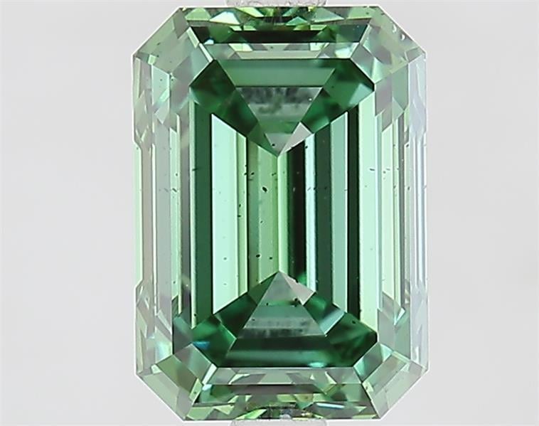 2.57 Ct. Fancy Vivid  Green Emerald Lab Grown Diamond