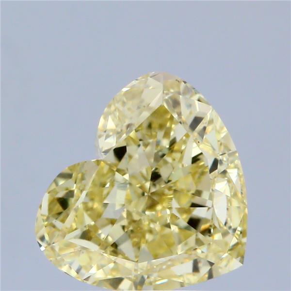 2.68 Ct. Fancy Intense Yellow Heart Lab Grown Diamond