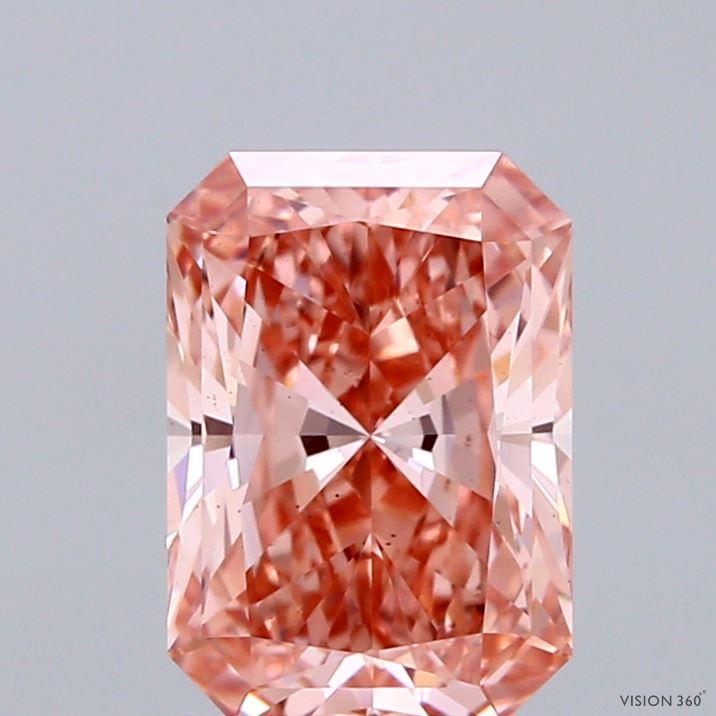 1.93 Ct. Fancy Vivid Pink Radiant Lab Grown Diamond