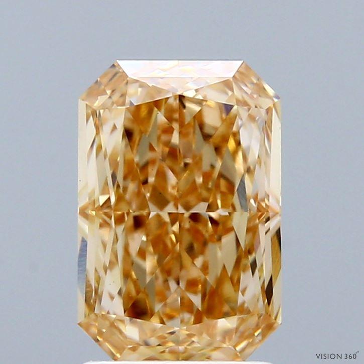 2.51 Ct. Fancy Yellow Radiant Lab Grown Diamond