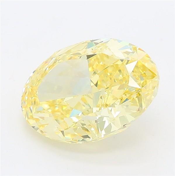 2.25 Ct. Fancy Intense Yellow Oval Lab Grown Diamond
