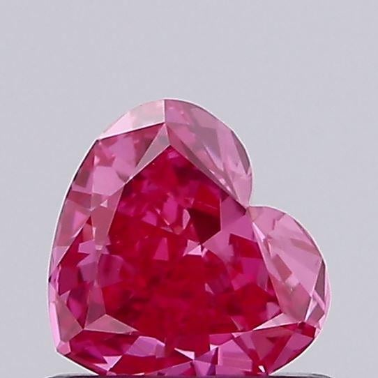 0.45 Ct. Fancy Vivid Pink Heart Lab Grown Diamond