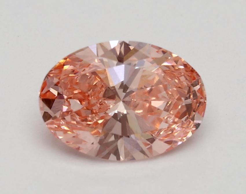 1.3 Ct. Fancy Vivid Pink Oval Lab Grown Diamond