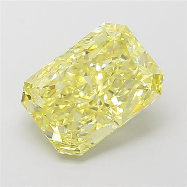 2.22 Ct. Fancy Vivid Yellow Radiant Lab Grown Diamond